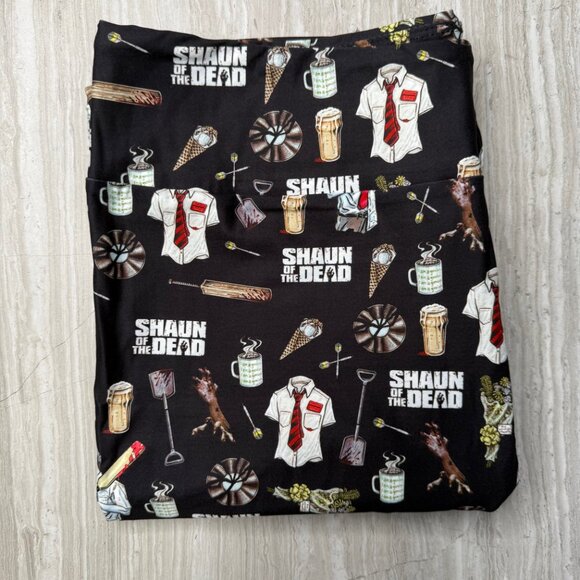 Shaun of the Dead - Zombie Movie Themed Print Soft Leggings - Picture 3 of 4